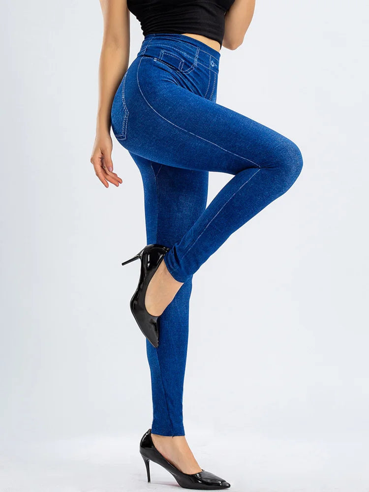 YRRETY – Leggings de sport femme effet jean, sans couture, extensibles et imprimés. Taille haute, parfaits pour l’été, le running, la salle de sport ou un look décontracté push-up.🚚Livraison gratuite rapide et sé FelizShop