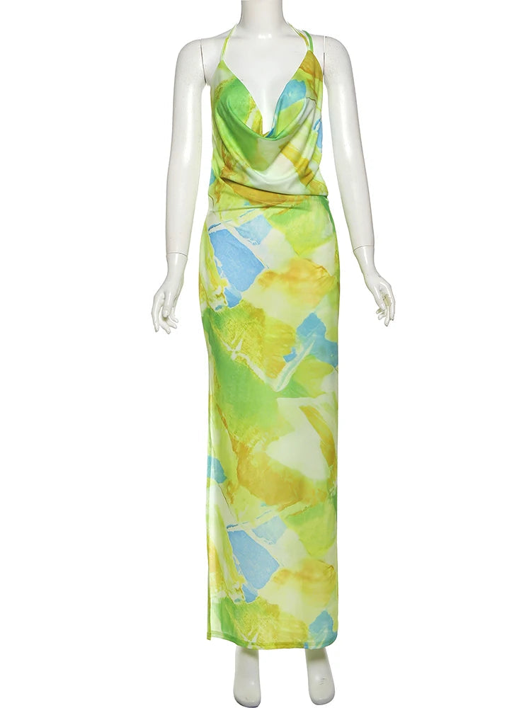 Weird Puss Sexy Swing Collar Women Dress Thin Coquette Y2K Colorful Print Side Split Backless Midnight Clubwear Skinny Bodycon
🚚Livraison gratuite sécurisé et rapide FR FelizShop