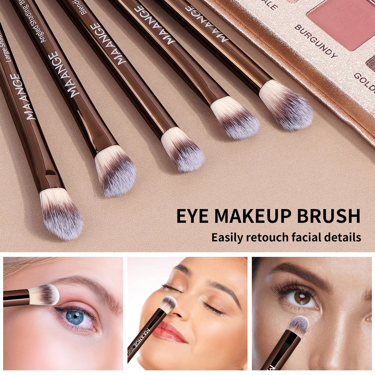 Pinceaux de maquillage professionnels pour une application parfaite et un rendu naturel des cosmétiques