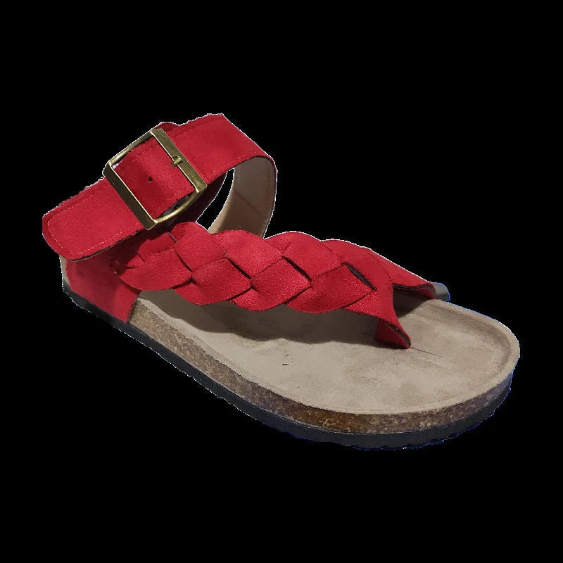 Sandales Femme Été 2022 – Claquettes Plates de Plage, Tongs Décontractées à Enfiler, Chaussures Légères pour l’Été🚚 Livraison rapide en 8 à 12 jours ouvrés depuis la France FelizShop