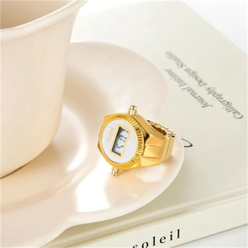 Bague Montre Électronique – Anneau Créatif Homme & Femme pour Lire l’Heure FelizShop