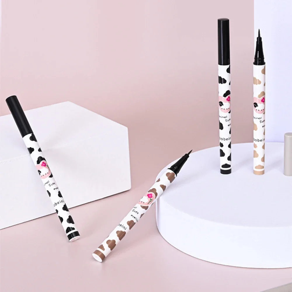 Eyeliner Liquide Waterproof – Noir & Brun | Séchage Rapide, Effet Lying Silkworm pour Regard Agrandi🚚 Livraison rapide FelizShop