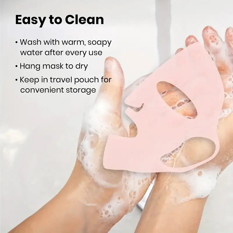 Masque en Silicone 3D Réutilisable – Couvre-Masque Anti-Évaporation pour Soins du Visage🚚 Livraison rapide en 8 à 12 jours ouvrés depuis la France FelizShop
