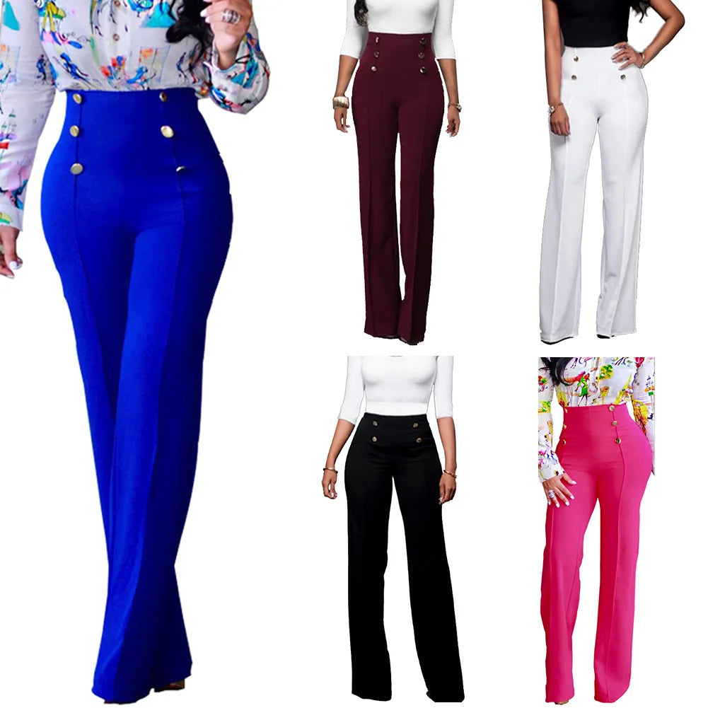 casual high waist long pants women office lady slim shirts & blouses wild pantalones clothing elegant Button straight leg pants
🚚Livraison gratuite rapide et sécurisé FR FelizShop