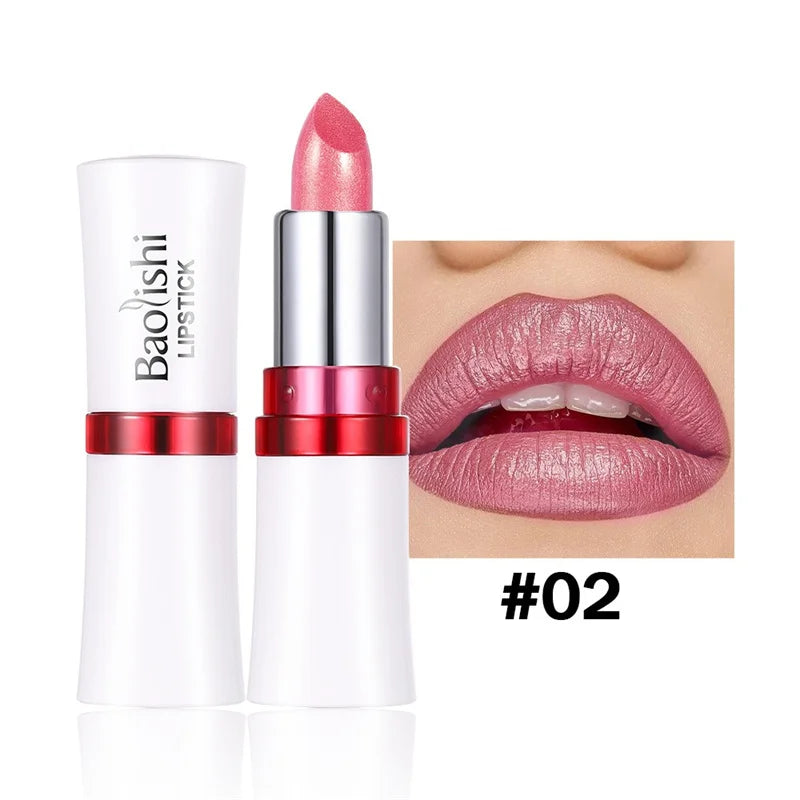 Rouge à Lèvres Pailleté Métallique – 12 Couleurs Intenses | Fini Brillant Nacré, Longue Tenue & Facile à Appliquer🚚 Livraison rapide FelizShop