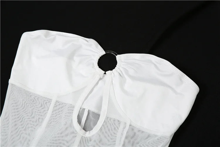Robe longue en mesh élégante Nibber pour femmes — Mode sexy transparente — Robe maxi pour soirée, fête, streetwear — Nouveauté 2023 🚚 Livraison rapide en 8 à 12 jours ouvrés depuis la France FelizShop