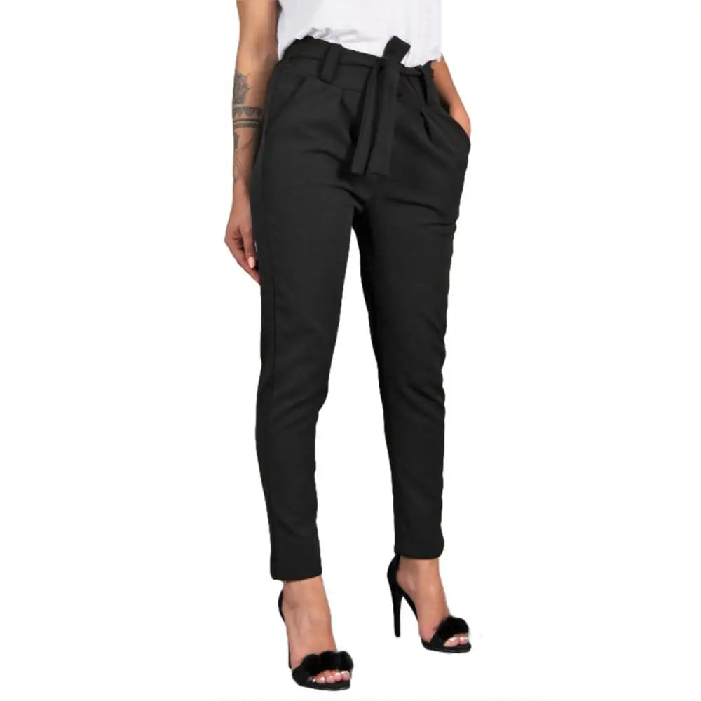 Pantalon femme 2024 – Pantalon slim décontracté en chiffon léger, taille haute, idéal pour le printemps, l’été et l’automne. Disponible en noir, kaki et vert.🚚Livraison gratuite rapide et sécurisé FR FelizShop