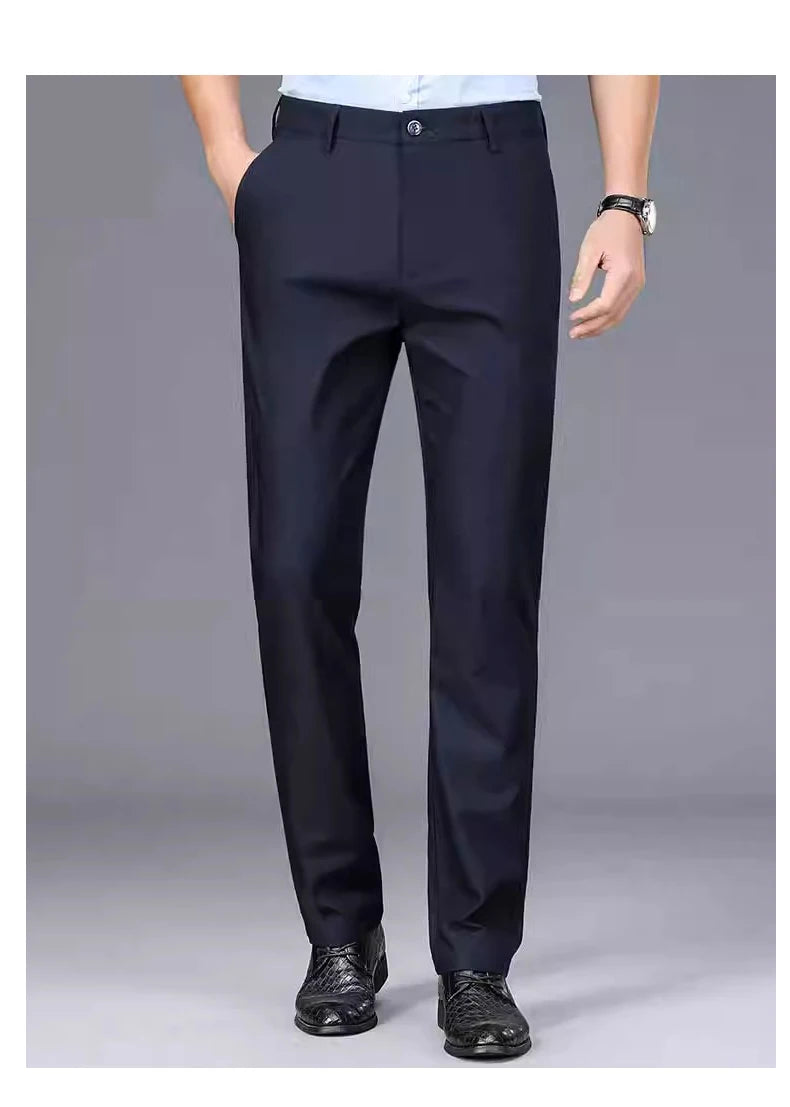 Pantalon Homme Stretch Noir – Style Smart Casual | Bureau & Quotidien
Tailles : 30 à 38 (EU)
Matière : tissu stretch confortable, séchage rapide
Coupe : droite, ajustée sans être trop serrée
Saison : printemps et aut FelizShop