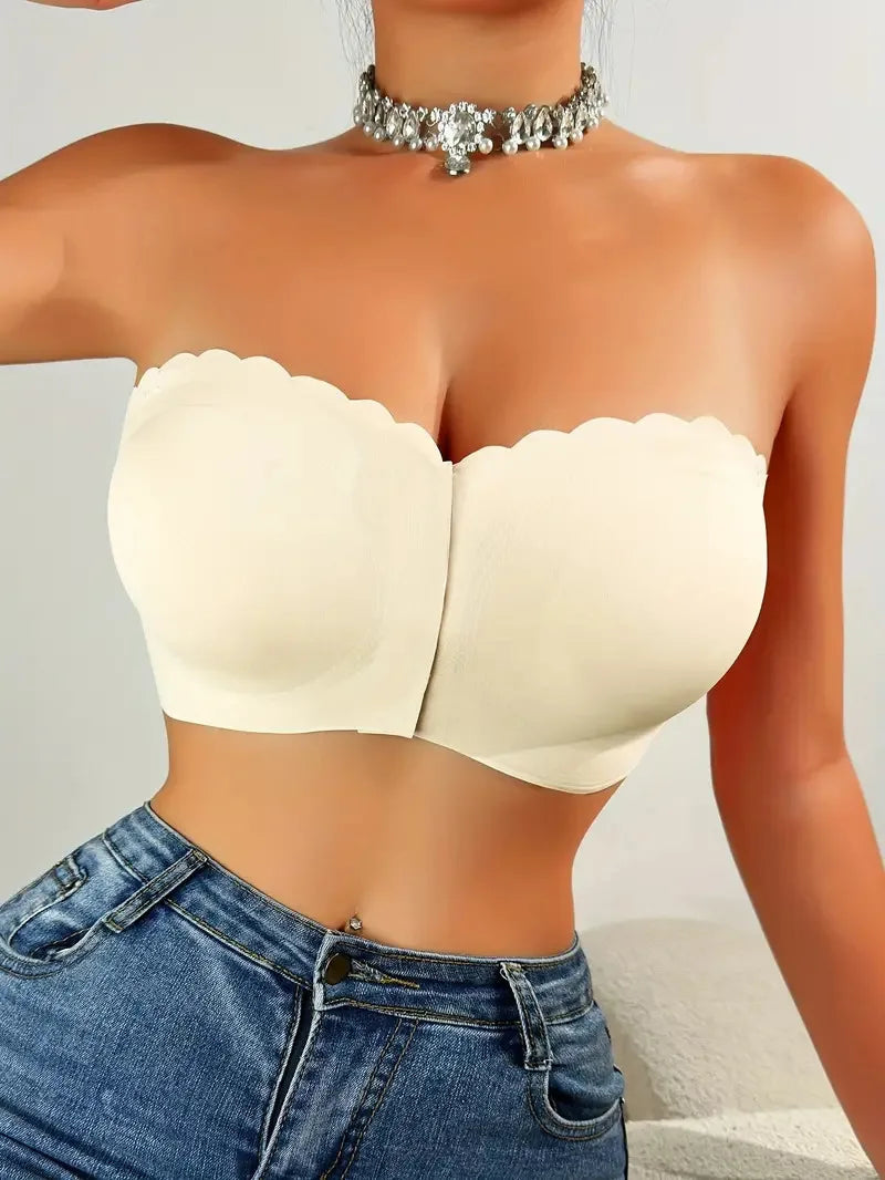 Soutien-gorge sans armature à fermeture frontale – Lisse, respirant, confortable – Couleur unie – Effet push-up, invisible sans traces
🚚 Livraison rapide en 8 à 12 jours ouvrés depuis la France FelizShop