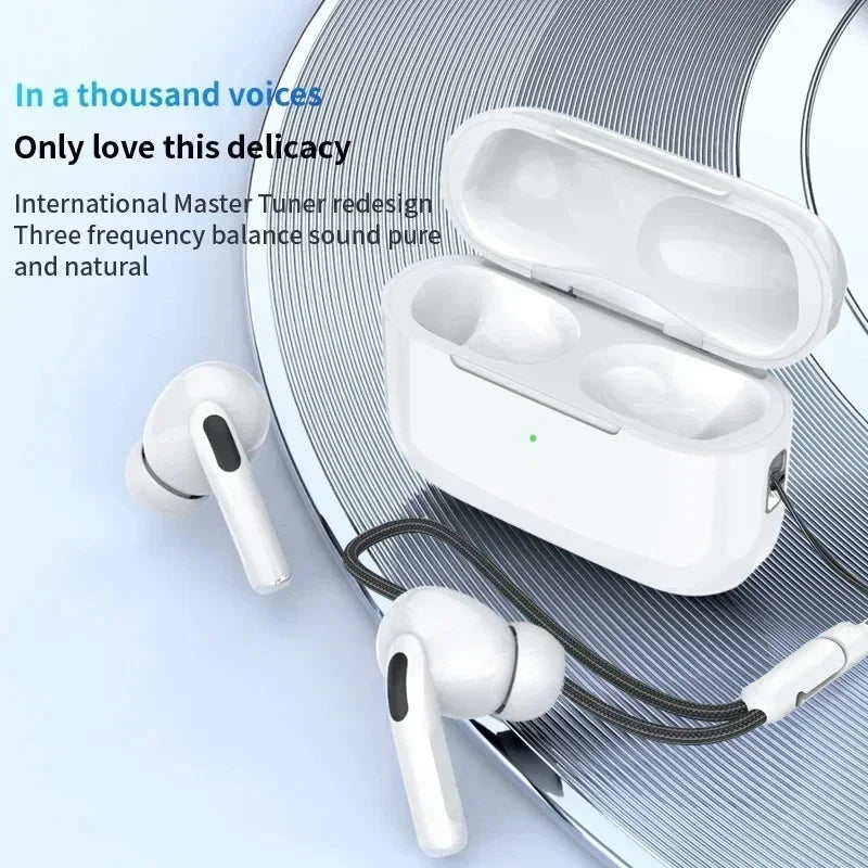 Air Pro True Wireless Bluetooth Earphones Headphones Bin Lanyard HiFi Sound Low Latency Noise Reduction Earbuds for IOS Android FelizShop