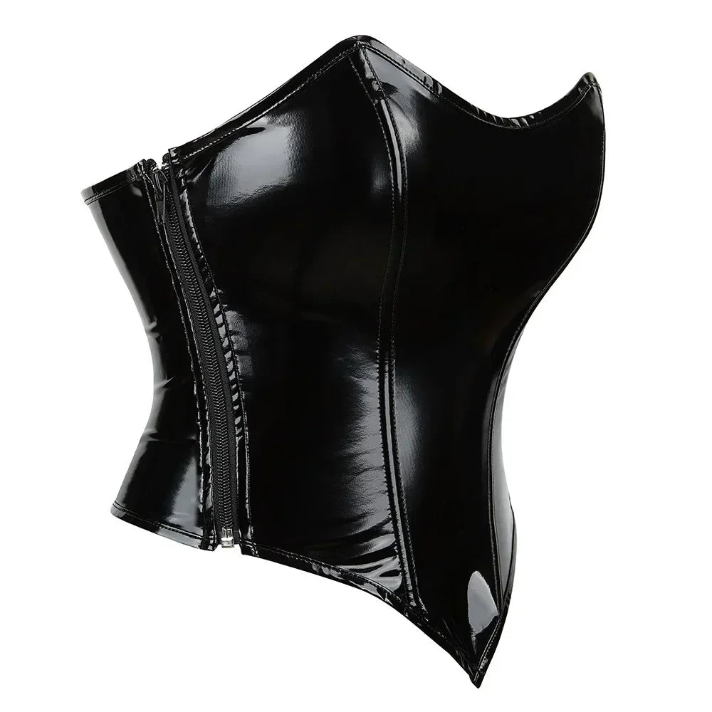 Corset Femme en Cuir PVC Brillant – Bustier Crop Y-Gothic Push-Up
Tailles : S à L
Matière : cuir PVC brillant, effet vinyle
Style : bustier crop top, fermeture éclair latérale, effet push-up
Look : Y-Gothic, mode altern FelizShop
