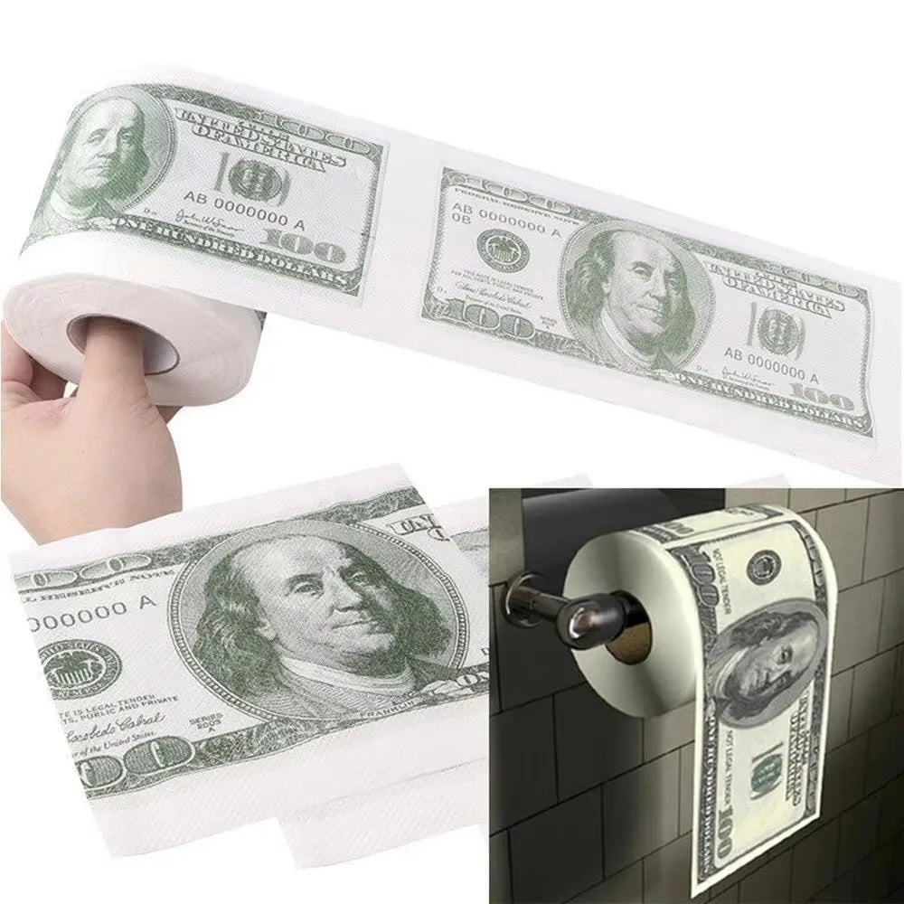 Papier Toilette Billet 100 Dollars – Gag Amusant et Cadeau Insolite FelizShop