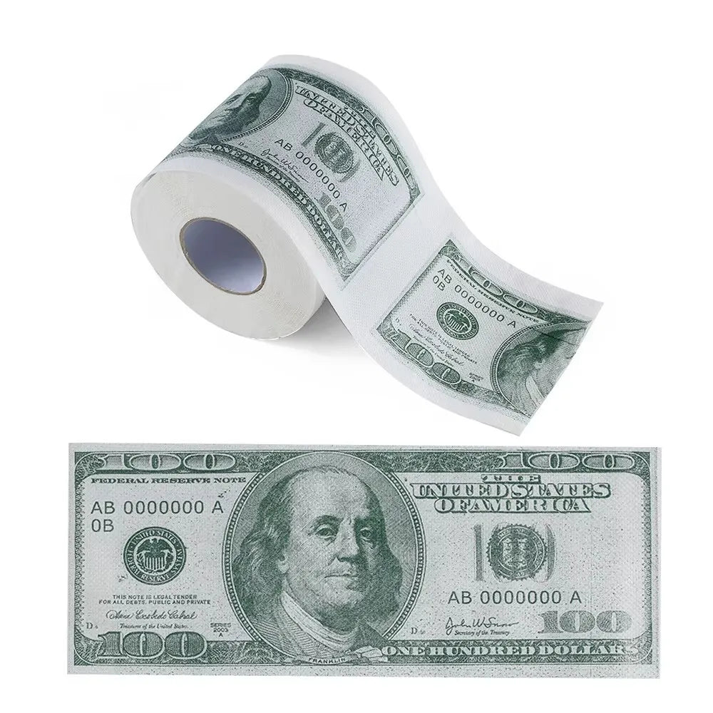Papier Toilette Billet 100 Dollars – Gag Amusant et Cadeau Insolite FelizShop