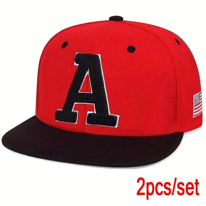Fashion Men Hip Hop Cap A Letter Embroidery Baseball Caps cotton Snapback Hat Adult adjustment Outdoor Casual Sun Hats Bone 🚚 Livraison rapide FelizShop