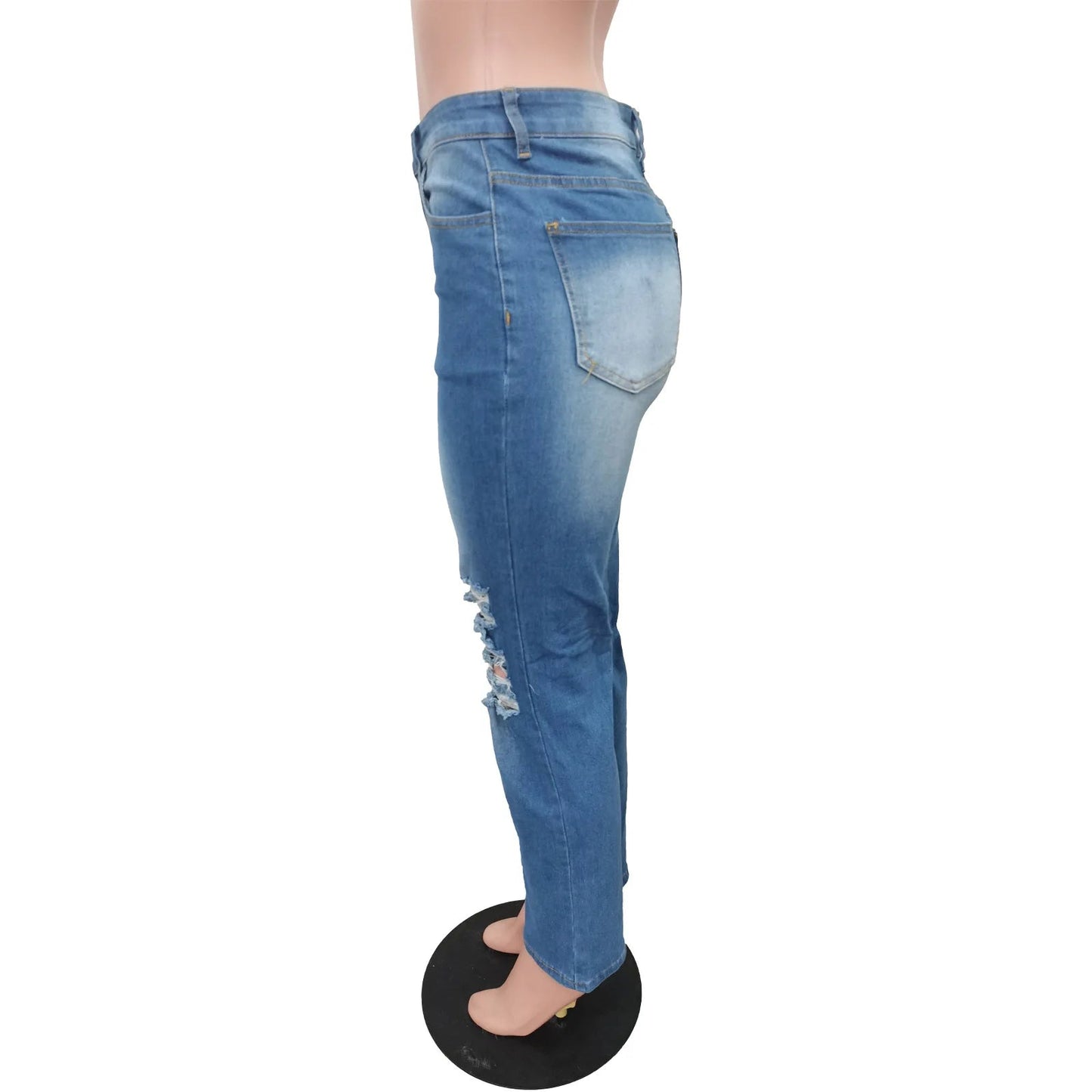 Hole Jeans Women Straight Pants Strecth High Strecth 2025 Streetwear Denims Washed Distressed Pockets Vintage Ripped Trousers
🚚Livraison gratuite rapide et sécurisé FR FelizShop