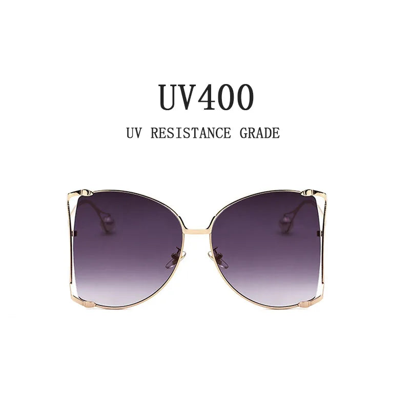 sunglasses Women 2024 Vacation Luxury Oversized Fashion Glasses Sunscreen Luxe Femme Lentes De Sol Mujer Lunette Soleil Femme 🚚 Livraison rapide en 8 à 12 jours ouvrés depuis la France FelizShop
