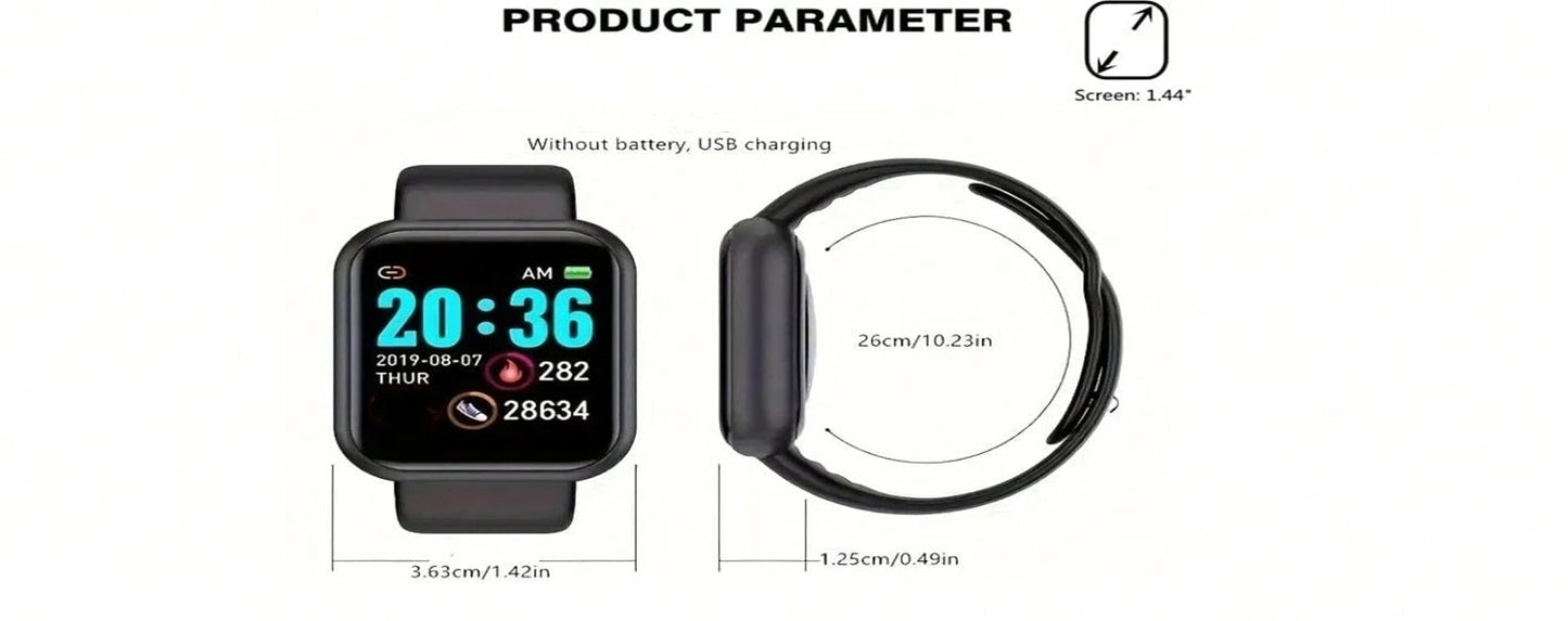 Montre connectée pour hommes et femmes — Montre bracelet Bluetooth, musique, sport, suivi santé, bracelet fitness, montre digitale
🚚 Livraison rapide en 8 à 12 jours ouvrés depuis la France FelizShop