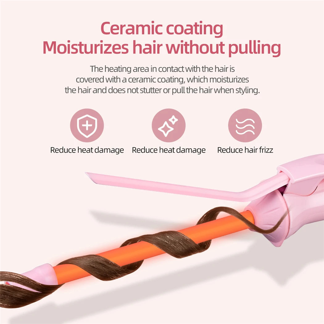9mm Mini Hair Curling Iron Hair Curler Wand Professional Curly Tongs Ceramic Electric Salon Styling Tool Small Crimping Iron (🚚 Livraison rapide en 8 à 12 jours ouvrés depuis la France ) FelizShop