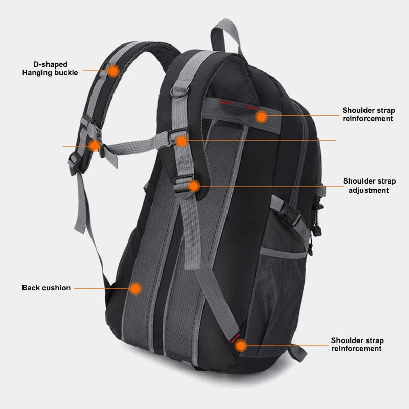 Sac à Dos de Randonnée Unisexe 2024 – Grande Capacité | Montagne & Outdoor
Dimensions : environ 50 x 30 x 20 cm
Capacité : grande capacité (environ 35-40L)
Matière : tissu résistant à l’eau et déchirures
Style : FelizShop