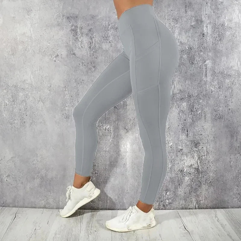 Leggings Fitness Femme – Taille Haute avec Poche | Gainant & Stretch
Tailles : S à XL
Matière : tissu stretch haute performance, doux et respirant
Coupe : taille haute, skinny, effet push-up pour galber les fesses
Utilisa FelizShop