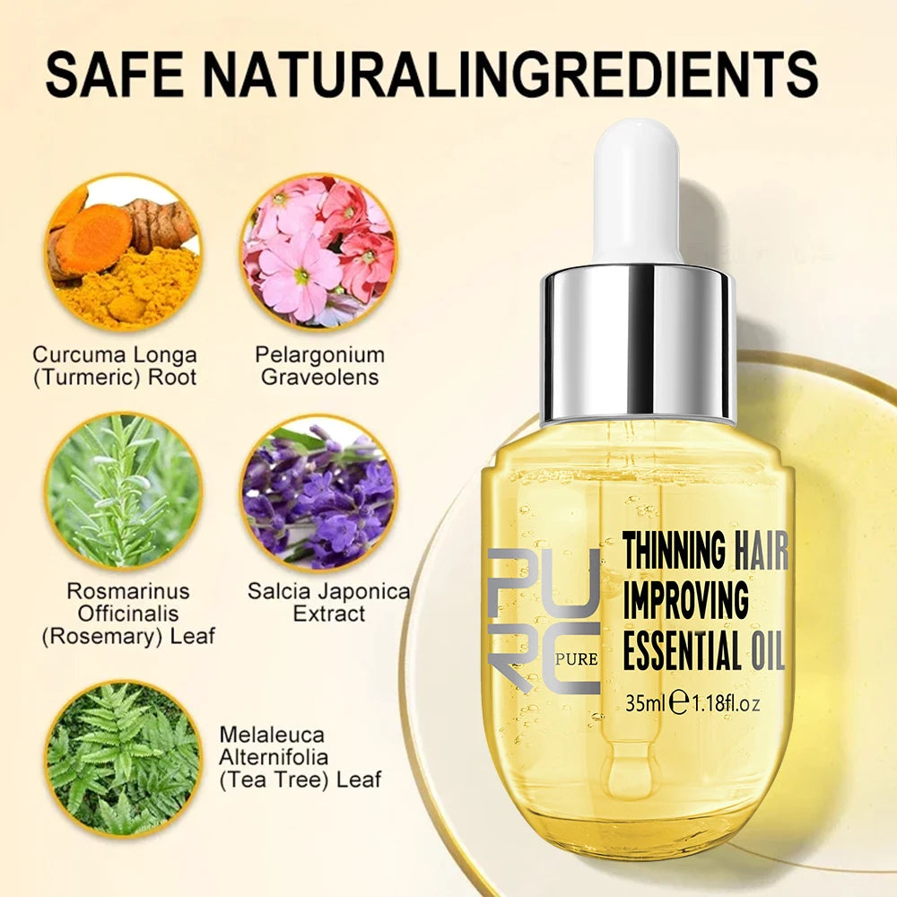 Sérum Capillaire PURC Biotine & Gingembre – Soin Réparateur & Hydratant – 35ml / 50ml🚚 Livraison rapide en 8 à 12 jours ouvrés depuis la France FelizShop