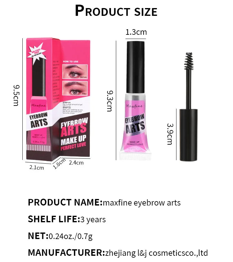 Gel à sourcils transparent – Fixation longue durée, waterproof, séchage rapide – Maquillage des yeux 🚚 Livraison rapide en 8 à 12 jours ouvrés depuis la France FelizShop