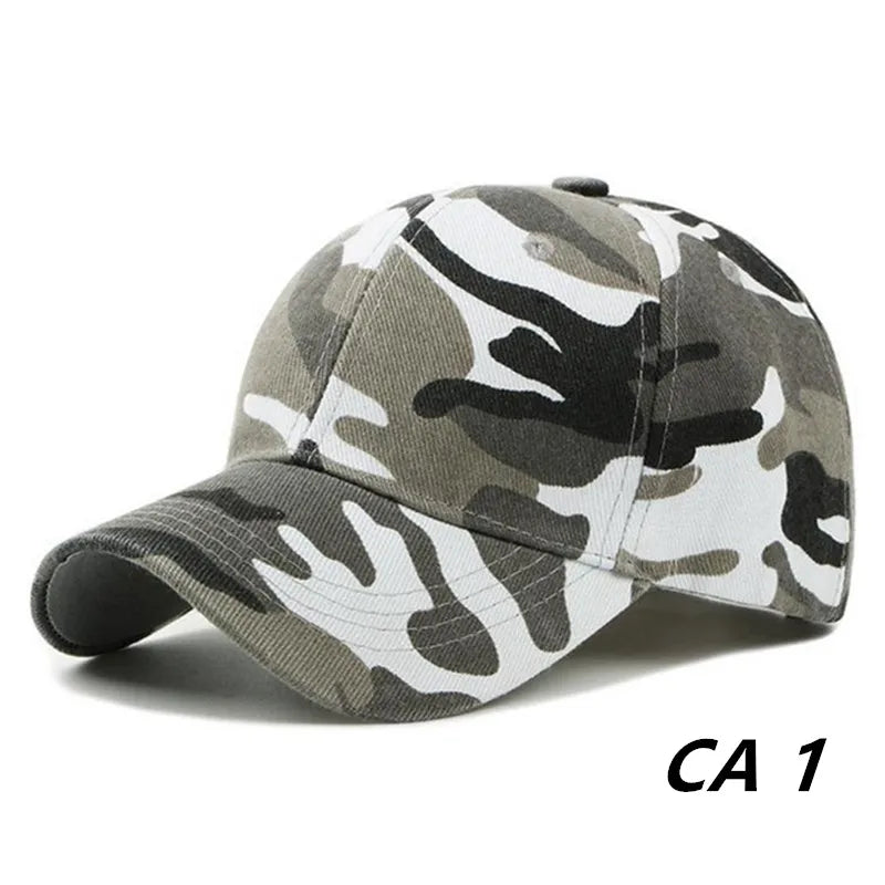 Men Women Summer Cotton Camouflage Printed Baseball Caps Sunhat Outdoor Unisex Sports Adjustable Snapback Anti-UV Hat Visors 🚚 Livraison rapide FelizShop