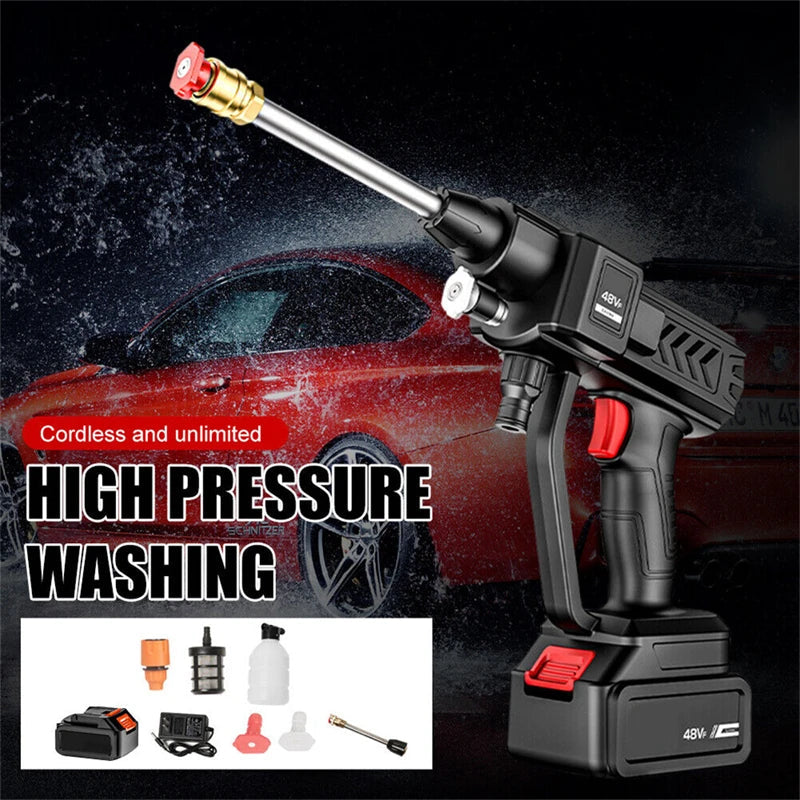 Pistolet de Lavage Haute Pression Sans Fil – 30 Bar, 20000mAh FelizShop