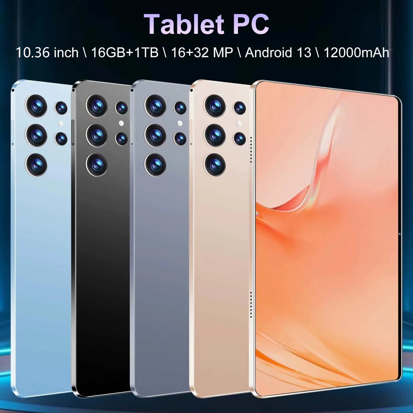 Tablette 5G Android 13 – 10.36" | 16Go RAM, 1To ROM TechOne