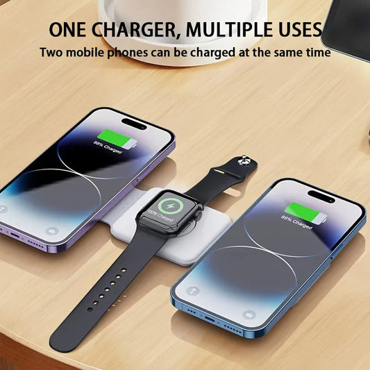 Chargeur magnétique sans fil 3-en-1 à charge rapide — Compatible iPhone 16, 15, 14 Pro Max, AirPods, Apple Watch — Support pliable pour téléphone portable
🚚 Livraison rapide en 8 à 12 jours ouvrés FelizShop