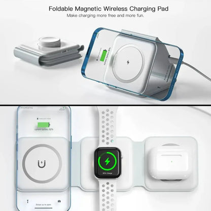 Chargeur magnétique sans fil 3-en-1 à charge rapide — Compatible iPhone 16, 15, 14 Pro Max, AirPods, Apple Watch — Support pliable pour téléphone portable
🚚 Livraison rapide en 8 à 12 jours ouvrés FelizShop