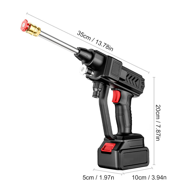 Pistolet de Lavage Haute Pression Sans Fil – 30 Bar, 20000mAh FelizShop