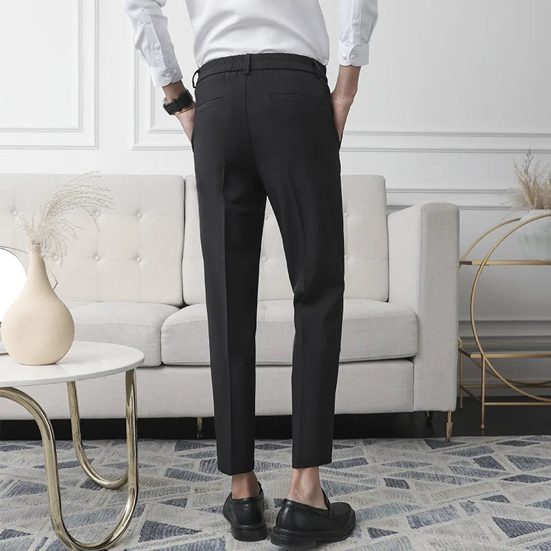 Pantalon de Costume Homme Slim – Tissu Infroissable, Coupe Droite Élégante🚚 Livraison rapide en 8 à 12 jours ouvrés depuis la France FelizShop