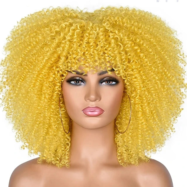 20colors in Stock Afro Kinky Curly Wig Heat Resistant Short Kinky Curly Wigs Synthetic Hair Wig
🚚Livraison gratuite rapide et sécurisé FR FelizShop