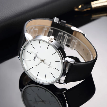 Montre Femme Élégante – Style Minimaliste & Bracelet Cuir – Mouvement Quartz🚚 Livraison rapide en 8 à 12 jours ouvrés depuis la France FelizShop