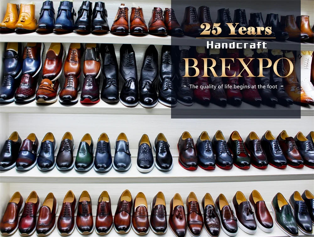 Chaussures en cuir casual haut de gamme pour homme — Style britannique classique, faites main — Chaussures plates confortables pour rendez-vous, soirées et fêtes🚚 Livraison rapide en 8 à 12 jours ouvrés depuis la F FelizShop