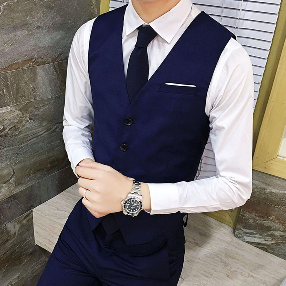 Gilet Homme Business – Slim Fit, Boutonnage Simple | Élégant, Confortable & Antifroissage🚚 Livraison rapide en 8 à 12 jours ouvrés depuis la France FelizShop