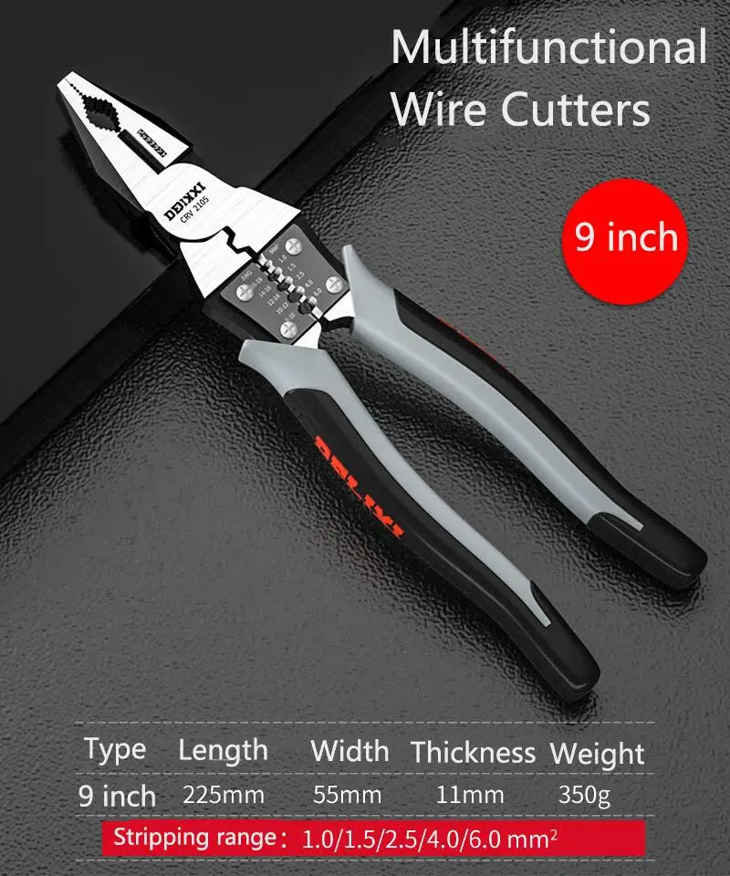 Pince Multifonction Électricien – Coupe-Fils & Pince Long Nez FelizShop
