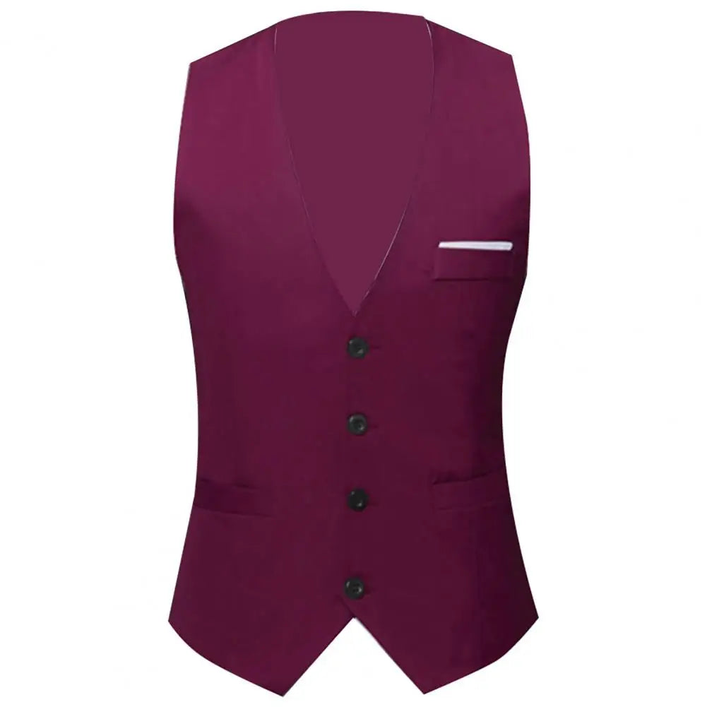 Gilet Homme Business – Slim Fit, Boutonnage Simple | Élégant, Confortable & Antifroissage🚚 Livraison rapide en 8 à 12 jours ouvrés depuis la France FelizShop