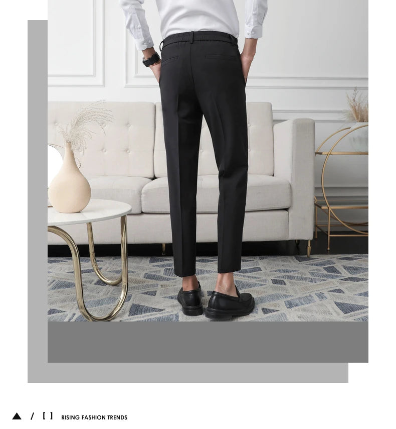 Pantalon de Costume Homme Slim – Tissu Infroissable, Coupe Droite Élégante🚚 Livraison rapide en 8 à 12 jours ouvrés depuis la France FelizShop