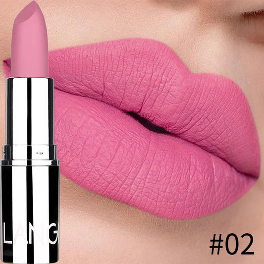 Rouge à Lèvres Mat Velours – Waterproof & Longue Tenue | 8 Couleurs Sexy, Non-Transfert & Hydratant🚚 Livraison rapide FelizShop