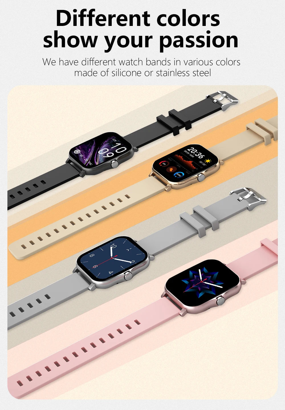 Montre connectée sport 1,83'' — Montre fitness, suivi santé, étanche, appels sans fil — Pour hommes et femmes — Compatible iOS, Xiaomi (2025)🚚 Livraison rapide en 8 à 12 jours ouvrés depuis la France FelizShop