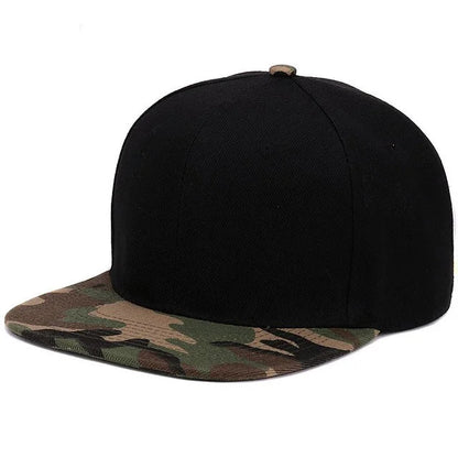 Casquette HATLANDER camouflage snapback en polyester – Casquette plate de baseball camouflage sans broderie – Casquette homme et femme🚚 Livraison rapide FelizShop