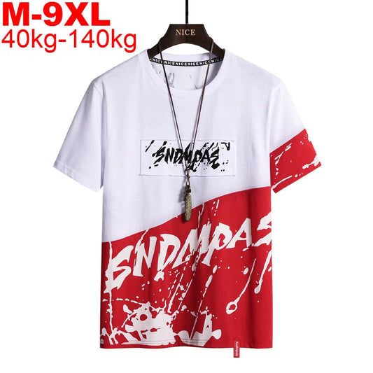 T-shirt Oversize Streetwear pour Homme – Manches Courtes, Style Hip-Hop, Grandes Tailles Jusqu’au 9XL  🚚 Livraison rapide en 8 à 12 jours ouvrés depuis la France FelizShop