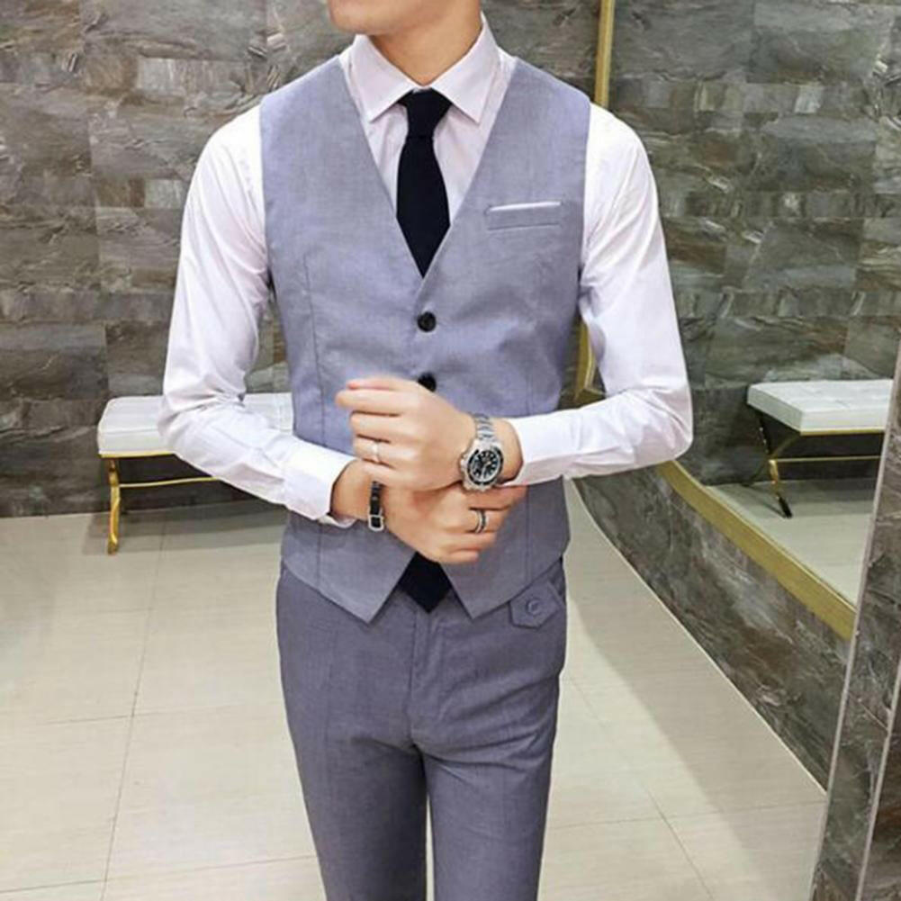 Gilet Homme Business – Slim Fit, Boutonnage Simple | Élégant, Confortable & Antifroissage🚚 Livraison rapide en 8 à 12 jours ouvrés depuis la France FelizShop