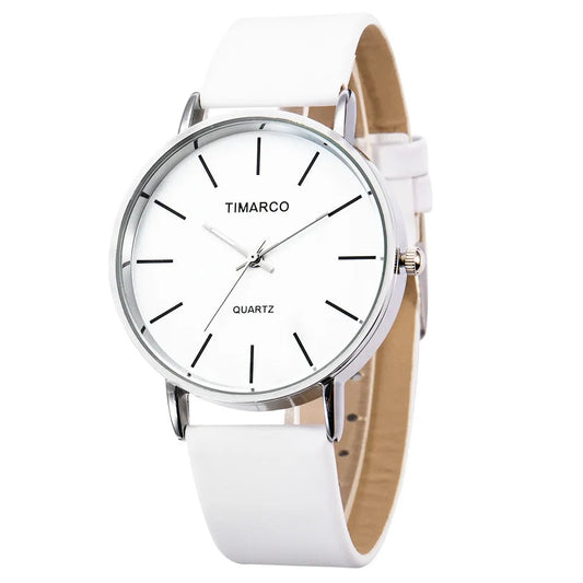 Montre Femme Élégante – Style Minimaliste & Bracelet Cuir – Mouvement Quartz🚚 Livraison rapide en 8 à 12 jours ouvrés depuis la France FelizShop