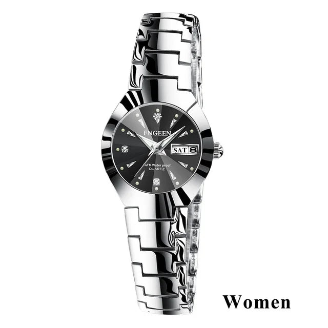 Montres Couple FNGEEN 2024 – Montre Homme & Femme de Luxe Acier Inoxydable FelizShop