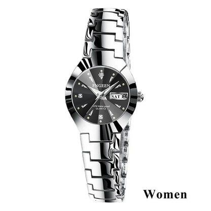 Montres Couple FNGEEN 2024 – Montre Homme & Femme de Luxe Acier Inoxydable FelizShop