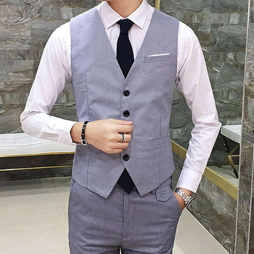Gilet Homme Business – Slim Fit, Boutonnage Simple | Élégant, Confortable & Antifroissage🚚 Livraison rapide en 8 à 12 jours ouvrés depuis la France FelizShop