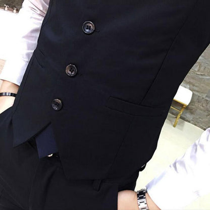 Gilet Homme Business – Slim Fit, Boutonnage Simple | Élégant, Confortable & Antifroissage🚚 Livraison rapide en 8 à 12 jours ouvrés depuis la France FelizShop
